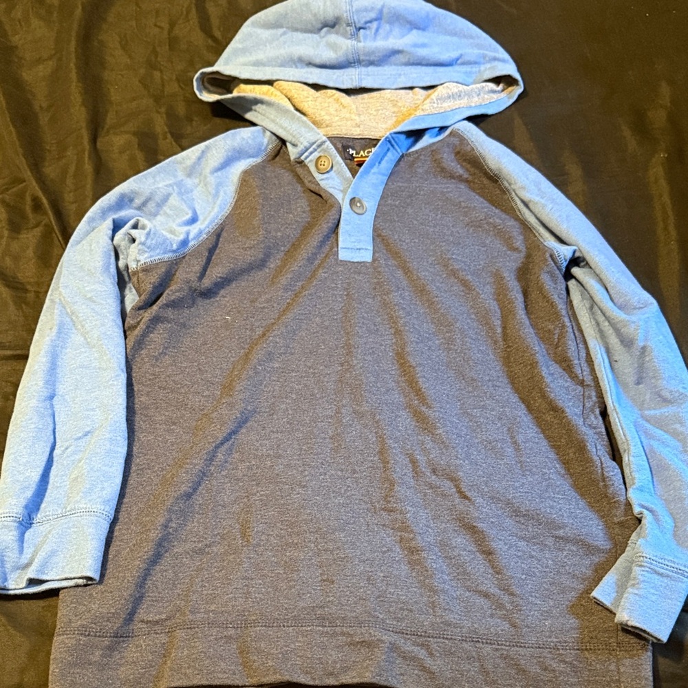 Boys Blue Hooded Shirt